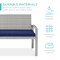 Best Choice Products 2-Person Outdoor Wicker Bench Garden Patio Porch Furniture w/ 700lb Capacity, Cushion